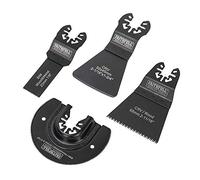 Faithfull FAIMFKIT4 Flooring Set, Sawing, Cutting & Scraping Oscillating Multi-Function Tool Blade 4 Piece Set, Compatable with Most Popular Multi Tool Brands