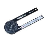 Faithfull 755001 Prestige Mitre Saw Protractor Black Aluminium