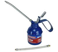 Faithfull FAIOC300 Oil Can 300ml Pistol Type includes rigid and flexible spouts