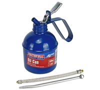 Faithfull FAIOC500 Oil Can 500ml Pistol Type Includes Rigid and