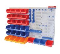 Faithfull Faipan43 Xms14Bins Storage Bin Box Set With Wall Panel Trays 43 Pieces