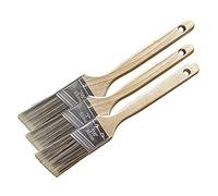 Faithfull FAIPBTSASH3 Tradesman Angled Sash "cutting in" Paint Brush set of 3 pain brushes: 38, 50 and 63 mm (1-1/2", 2", 2-1/2")