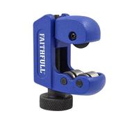 Faithfull Metal Pipe Cutter 3-30mm - Adjustable Pipe Cutting Tool with Sharp Wheel for Copper, Brass, Aluminium & Thin Steel Tubing