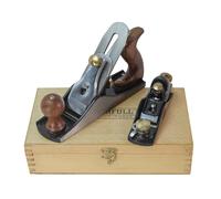 Faithfull RI61-CS2PSBPWB No.4 Plane & No.60 1/2 Plane In Wooden Box