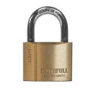 Faithfull Brass Padlock 40mm 3 Keys FAIPLB40