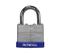 Faithfull FAIPLLAM40 Laminated Steel Padlock 40mm 3 Keys