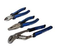 Faithfull Soft Grip Pliers Set 3 Piece