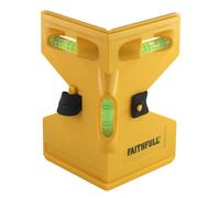 Faithfull FAIPOST Post and Pipe Level, 3 Vials. Magnetic
