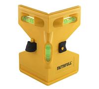Faithfull FAIPOST Post and Pipe Level, 3 Vials. Magnetic