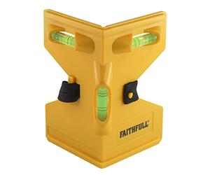 Faithfull FAIPOST Post and Pipe Level, 3 Vials. Magnetic