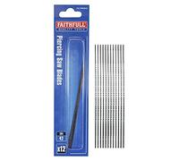 Faithfull FAIPRSB42 Piercing Saw (Jewellers Saw) Blades 12 Pack. 130mm (5in) 42tpi