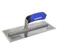 Faithfull FAIPTNT11SS Prestige Stainless Steel Notched (6 mm) Tiling Trowel 275 x 115 mm (11 Inch),multi-colour