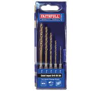 HSSE M35 Cobalt Quick-Change Impact Drill Bit Set, 5 Piece