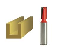 Faithfull Two Flute Straight Router Cutter 10mm 19mm 1/2"