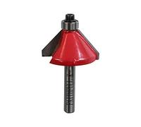 Faithfull FAIRB81 Router Bit TC 45 Degree Chamfer 1/4in, Red / Silver