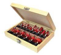 Faithfull FAIRBS15 1/2in TCT Router Bit Set, 15 Piece