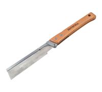 Faithfull Folding Pull Saw 240mm (9 1/2") – SK5 Steel, 21 TPI, FSC Wooden Handle – Brown