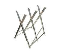 Faithfull FAISAWHORSE Folding Galvanised Metal Saw Horse 150 kg Capacity, Multi