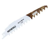 Faithfull Faisbs950Hm Wood Carbide Sabre Saw Blade 152mm X 3 Tpi Faisbs950Hm