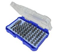 Faithfull FAISBSET61 61 Piece Screwdriver Bit Set including, slotted, Pozidriv, Phillips, Hex, Star (Torx), Tamperproof, Hex security and spanner drive. Plus 1/4in Magnetic Bit Adaptor