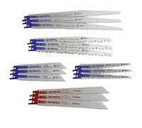 Faithfull FAISBSSET15M Reciprocating Sabre Saw Blade Set - 15 Piece. For Wood and Metal