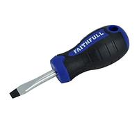 Faithfull FAISDFS Soft-Grip Screwdriver Flared 6.5mm x 40mm Stubby
