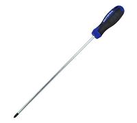 Faithfull FAISDPZ2L Soft-Grip Screwdriver Pozidriv Tip PZ2 x 250mm Long Reach
