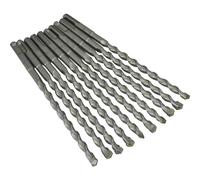 Faithfull FAISDS10210B SDS Masonry Drill Bit 10 mm x 150 mm WL x 210 mm - Bulk pack of 10