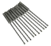 Faithfull FAISDS55160B SDS Masonry Drill Bit 5.5 mm x 100 mm WL x 160 mm - Bulk Pack of 10 Silver