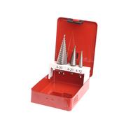 Faithfull SDSET3 HSS Step Drill Set (3 Pieces)