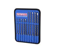 Faithfull Sds Plus Drill Bit Set 10 Piece Sds+ Bits 5.5mm To 12mm Faisdsset10