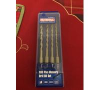 Faithfull FAISDSSET4 4 Piece SDS Drill Set brand new in case free uk postage