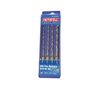 Faithfull FAISDSSET4 SDS Plus Drill Bit Set 4 Piece 5.5-8mm |