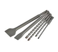 Faithfull FAISDSSET6BP 6 Piece SDS-plus Chisel and Drill Bit Set