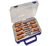 Faithfull FAISDVDESET8 VDE Screwdriver Soft-Grip Set of 8 (Case)