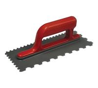 Faithfull 5203030600 Notched Trowel V 4Mm & Round 7Mm Plastic Handle 11 X 4.1/2In