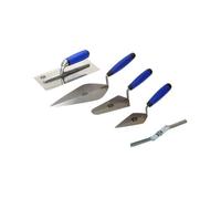 Faithfull Faisgtset5 5 Piece Trowel Set Soft Grip Handle