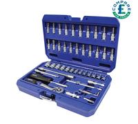 Faithfull 1/4in Drive Socket Set (46 Piece)