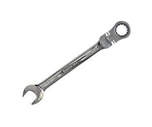 Faithfull FAISPARAT17 Ratchet Combi Spanner 12 Point Chrome Vanadium Chrome Plated 17 mm