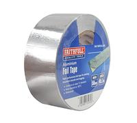 Faithfull 08065050TB6 Aluminium Foil Tape 50Mm X 45.7M