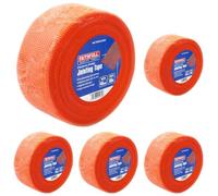 Faithfull FAITAPEJOINO Plasterers Jointing Tape, Drywall Adhesive Mesh for Plastering & Patching Tasks - Orange 48mm x 90M (Pack of 5)