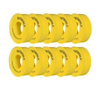 Faithfull FAITAPEPTGAS 5M x 12 mm PTFE Gas Tape Pack of 10 Rolls, White
