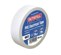 Faithfull PVC Electricial Tape White 19mm 20m