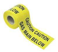 Faithfull FAITAPEUGAS 365m Warning Tape - Gas