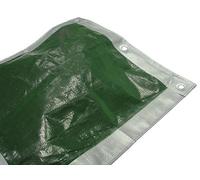 Faithfull Faitarp129 Tarpaulin Green And Silver 3.6M X 2.7M 12Ft X 9Ft Tarp