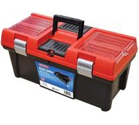Faithfull FAITB20 Plastic Toolbox with Organiser Lid and Tote Tray 52cm (20in),