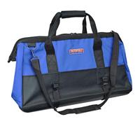 Faithfull FAITBHB24 Wide Mouth 610mm (24in) Tool Bag with Hard Base, Steel Frame, Adjustable Strap with 17 Pockets