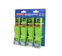 Faithfull FAITDCAMSET4 Set of 4 Cam Buckle Tie Downs 5M Long x 25mm Wide