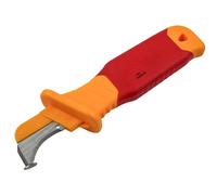 Faithfull VDE Stripping Knife With Guiding Shoe 190Mm - FAITKVDEG in Red Faithfull Red
