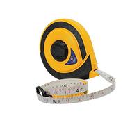 Faithfull Fast Rewind Enclosed Long Fibreglass Tape Measure Imperial & Metric 100ft / 30m 13mm